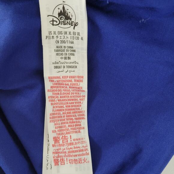 NWT Men's Disney 50th Anniversary Camp Shirt Iridescent Mickey Magic XL Blue - Picture 7 of 9